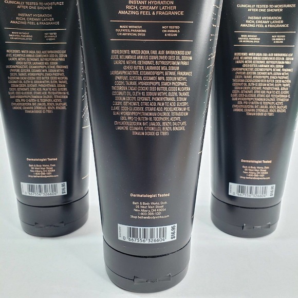 3 INTO THE NIGHT Moisturizing Body Wash 10 oz Bath Body Works Shea Butter Vit E - Picture 5 of 6